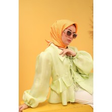 Silk Home Tivil Ipek Eşarp 11438-37 Turuncu-Somon