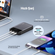 Ttec Recharger Pro LCD 20.000MAH  Pd 130W  Taşınabilir Hızlı Şarj Aleti/powerbank 2BB218