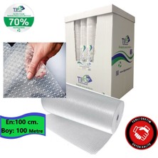 Balonlu Naylon 100cm X 100Mt (En: 100 cm, Boy: 100mt.) Üç Katlı  Eşya Koruma Ambalajı, Pat Pat