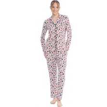U.s. Polo Assn. Kadın Uzun Kollu Boydan Patlı Düğmeli Pijama Takımı S25111