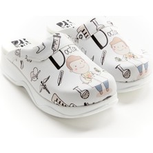 Drmoon Doktor Desenli Ortopedik Taban Sabo Terlik