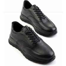 Bambi Siyah Napa Deri Erkek Casual Ayakkabı E01556105743