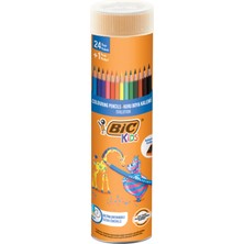 Bic Kids Evolution Kuru Boya Kalemi 24+1'li Metal Tüp