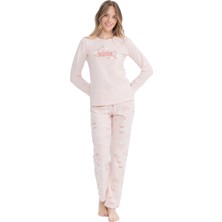 U.s. Polo Assn. Kadın Uzun Kollu Yuvarlak Yaka Pijama Takımı S25122