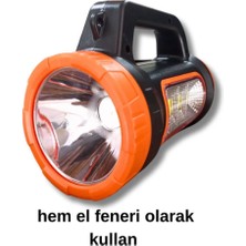 3W 15W Solar Şarjlı LED El Feneri Işıldak Projektör Kamp Avcı Feneri