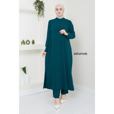 Sena Ayrobin Düğmeli Ikili Takım Zümrüt Yeşili