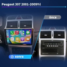 Conio Peugeot 307 2001-2008 Yıl Android Sürüm 13 Kablosuz Carplay Navigasyon Multimedya 9 Inç Ekran 4Gb Ram 32Gb Rom Hafıza