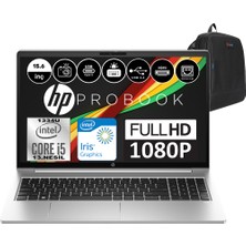 Hp Probook 450 G10 Intel Core I5 1334U 8gb 1tb SSD Intel® Iris® Xᵉ Freedos 15.6" Fhd Taşınabilir Bilgisayar 9G7X5ESF03 + Weblegelsin Çanta