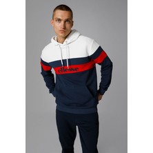 Ellesse Kapüşonlu Erkek Sweatshirt Navy Renkli Uzun Kol Düz Desenli EM272-NV
