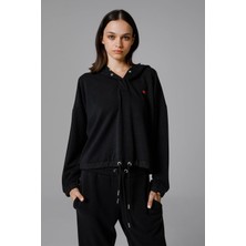 Ellesse Kapüşonlu Kadın Sweat EF209-BK