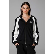Ellesse Kadın Sweat EF198-BK Fermuarlı Kapüşonlu Siyah Renk Ek Özellikler ile Şık Tasarım