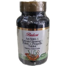 Balen Arı Sütü Ginseng Polen Propolis Tablet 60 Kapsül