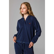 Ellesse Kapüşonlu Kadın Sweat EF209-NV