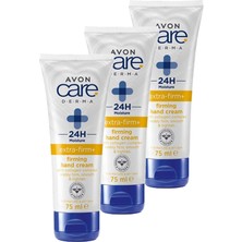 Avon Care Derma Ekstra Sıkılaştırıcı El Kremi Üçlü Set 75 ml