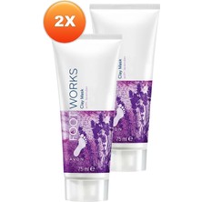 Avon Footworks Lavanta Özlü Ayak Kil Maskesi İkili Set 75 ml