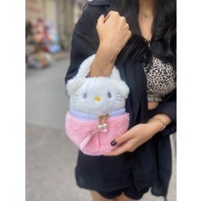 Piraye Gift Hello Kitty Pembe Incili Peluiş Çanta