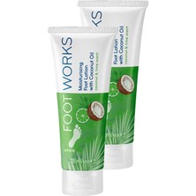 Avon Footworks Hindistan Cevizi ve Misket Limonu Özlü Ayak Losyonu İkili Set 75 ml