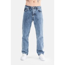 Mesfeno Erkek Basic Baggy Bol Kesim Denim Pantolon