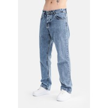 Mesfeno Erkek Basic Baggy Bol Kesim Denim Pantolon