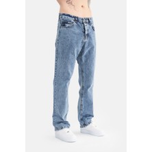 Mesfeno Erkek Basic Baggy Bol Kesim Denim Pantolon