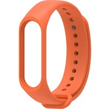 ekılıf - Xiaomi Mi Band 3 - Kordon Silikon Kordon - Turuncu - T5634
