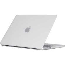 Ekılıf - Apple Macbook 14.2' 2021 - Alt ve Üst Koruyucu Msoft Mat Kapak - Renksiz