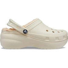 Crocs Classic Platformlined Clog Bone Kadın Platform Terlik 207938-2Y2