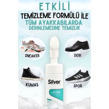 Silver Fırçalı Spor Ayakkabı Bakım Temizleme Köpüğü Güçlendirilmiş Formül 150 ml