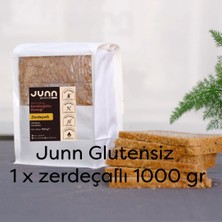 JUNN Glutensiz Karabuğday Ekmeği, Zerdeçallı 1 x 1000 gr Mayasız, Aktive Edilmiş Karabuğday Tohumu