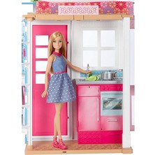 Barbie 2 Katlı Evi ve Mobilyaları (Bebek Dahil Değildir).