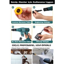 Power Black German Kömürsüz Şarjlı Oto Yıkama Makinesi Çift Akülü Bahçe Yıkama Makinasi