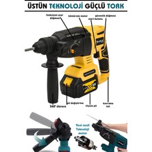 Bakır Sargılı Kömürsüz Motor Darbeli Çift Akülü Şarjlı Kırıcı Delici 2-26 mm HİLTİ