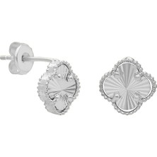 Eva Pırlanta Yonca Küpe 717073 Silver