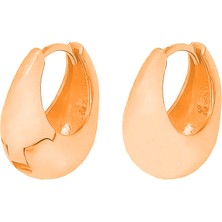 Eva Pırlanta Kalın Halka Küpe 717042 Rose