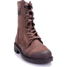 Hammer Jack 10218354 Kahve Ortopedik Günlük Düz Topuk Kadın Deri Bot