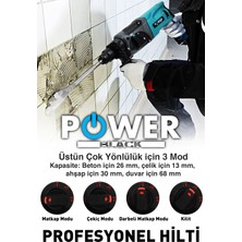 Power Black Çelik Şanzıman Kırıcı Delici Darbeli Matkap 2-28 mm Hilti