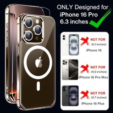 Deppo Trend iPhone 16 Pro Uyumlu Kılıf Kamera Koruma Camı Ekran Koruyucu Şeffaf Magsafe Temperli Cam Koruma Kamera Lensi