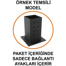 Kalite Sepetinde Duvara monte pergola seti 10 x 10 cm metal bağlantı