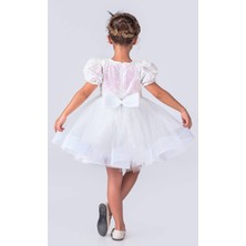 Kız Çocuk Pul Payet Balerin Model Elbise
