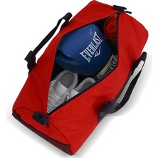 Quinify Kırmızı Renk Seyahat Çantası Ayakkabılık Bölmeli Spor Çantası Unisex El Valizi