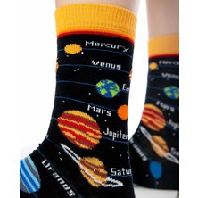 Hanse Socks  Gezegen Desenli Çorap  Rahat Ve Nefes Alabilen