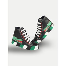 Casabony Timsah Ortopedik Destekli Siyah Erkek Çocuk Sneakers