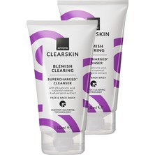 Avon Clearskin Supercharged ler Için Temizleyici 150 ml. Ikili Set