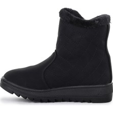 Kiko Kids Hezan Fermuarlı Kız Çocuk Bot Ayakkabı Siyah - Siyah