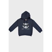 Zeynep Giyim Kedi Nakışlı Kapüşonlu - Antrasit