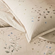 Linens Allday Owen Pamuk Saten Nevresim Takımı Çift Kişilik Bej