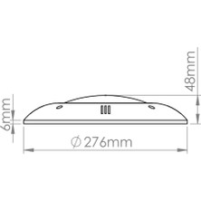 32 Watt Smd Led Mavi Sıva Üstü Havuz Lambası  Tenda