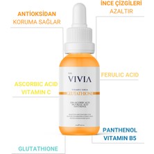 Leke Karşıtı Aydınlatıcı C Vitamini Serum Glutatyon %20 Askorbik Asit %5 Ferulik Asit 30 ml