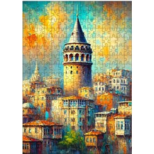 Karizma Tablo Ahşap Mdf Puzzle Yapboz Galata Kulesi 255 Parça 35*50 cm