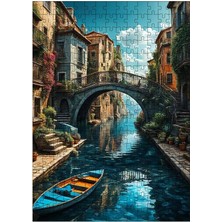 Karizma Tablo Ahşap Mdf Puzzle Yapboz Venedik Kanalları 255 Parça 35*50 cm